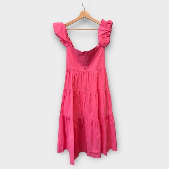 NWT Staud elio dress in pink plumeria - Picture 3 of 6